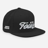 Retro Fours Snapback Black