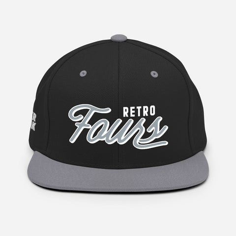 Retro Fours Snapback Black / Grey