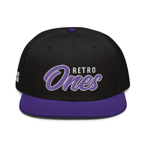 Retro Ones Snapback Black / Purple