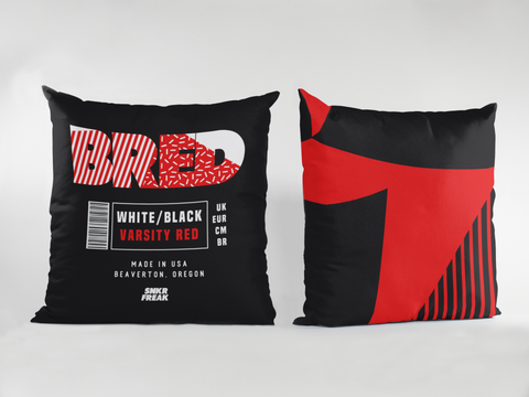 Bred Box Label Sneaker Pillow